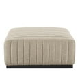 thumbnail image 6 of Conjure Channel Tufted Upholstered Fabric Ottoman, 6 of 6