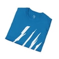 thumbnail image 4 of Effete Feline Claw Marks Scratch Unisex Softstyle T-Shirt, 4 of 12