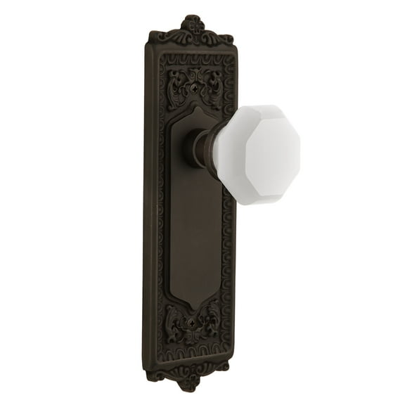 Nostalgic Warehouse Eadwaw_Prv_234_Nk Egg & Dart Solid Brass Rose Privacy Door Knob Set -