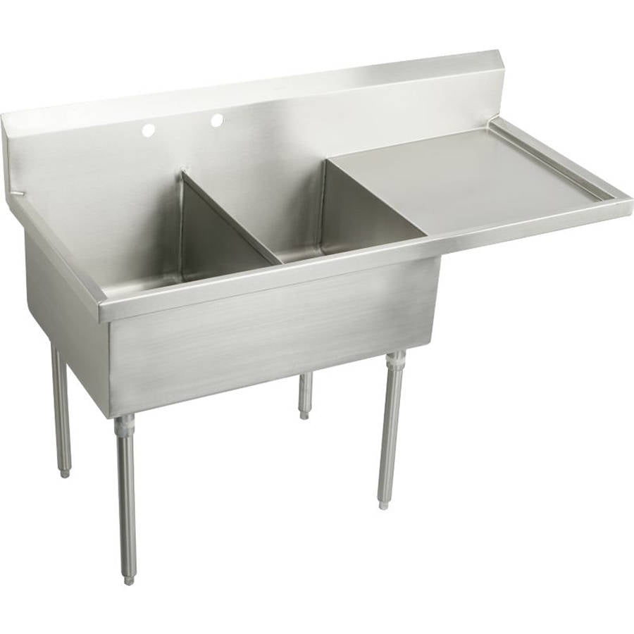 Elkay WNSF8236ROF4 Commercial Weldbilt Scullery Sink with 4 Faucet