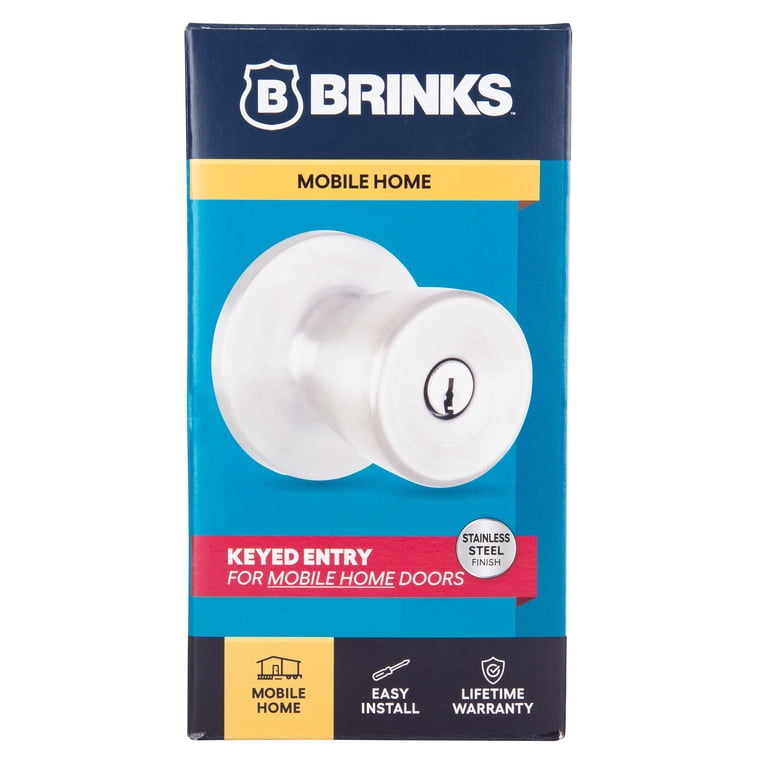 Brinks Mobile Home Keyed Entry Classic Bell Style Doorknob