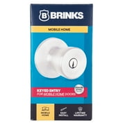 Brinks Mobile Home Keyed Entry Classic Bell Style Doorknob, Stainless Steel Finish