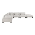 thumbnail image 6 of Lexicon Corydon Microfiber 6-Piece Modular Sectional with Ottoman in Beige, 6 of 20
