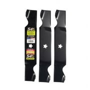 MaxPower 561738 Three Blade Set for Many 54 in. Cut Craftsman, Husqvarna, Poulan Mowers Replaces OEM #'s 187254, 187256, 532187256