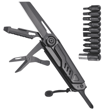 FTCBJJA Multitool Knife Set 12-in-1 Folding Pocket Knife with Sheath and Pliers Perfect Father s Day Gift for Men Women Multi-Functional Edc Tool for Camping Hiking and Home Repair