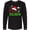 AB-Black, variant on Inktastic Oma Claus with Christmas Santa Hat and Snowflakes Long Sleeve T-Shirt