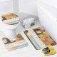 thumbnail image 4 of orgullo y prejuicio-theme 4-Piece Shower Curtain Set with Rugs, Waterproof Bathroom Decor Set Includes Bath Mat, U-Shaped Rug, Toilet Lid Cover and Curtain with Hooks, 4 of 6
