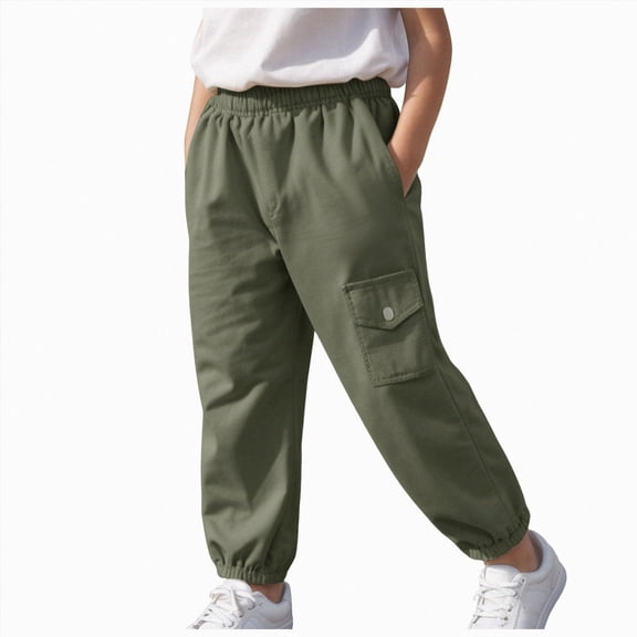 Gibobby Boys Pants Toddler Boy Pants Joggers Sweatpants For 12 18Months 2T 3T 4T 5T Kids Boys Soft Casual Cargo Pants With Drawstring Boys School Pants Toddler Sweatpants(3-4 Years,Green)