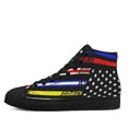 thumbnail image 3 of First Responder High Top Canvas Shoes Sneakers Black Size 10, 3 of 7
