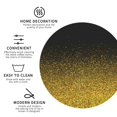 thumbnail image 4 of Kll Round Shape Drink Coasters Set Of 4,Pu Leather Absorbent Coasters Set Decorative Coffee Cup Coasters Housewarming Gift For Home Decor-Gold Glitter Gradient, 4 of 9