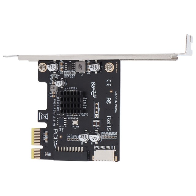 Adapter Card, Compact Small PCIE Adapter Long Service Life PCIE To USB 3.1 Easy Installation For Desktop Computers