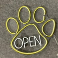 thumbnail image 4 of Glowneon Open Pet Footprint Neon Sign, Vet Pet Shop Long-lasting Decor, 4 of 4