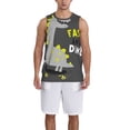 thumbnail image 6 of Rocae Cute Dinosaur for Men's Basketball Jersey Lightweight and Breathable Athletic Tank Top,Quick-Drying Sports Jersey 3X-Large, 6 of 9