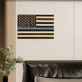 thumbnail image 5 of CONSDAN-Wooden American Flag- Handcrafted Wall Decor- USA Grown Hardwood-Thin Blue Line- 24"x16", 5 of 5