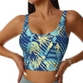 thumbnail image 2 of Uemuo Hawaiian Style Pattern Women's Sports Bra - High Impact Support, Breathable, and Comfortable Athletic Bra for Running, Yoga, and Workouts, 2 of 9