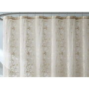 Warm Home Designs 72 W x 84 L Linen Lace Shower Curtain. GR Linen 84