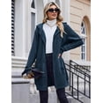 thumbnail image 6 of Zeagoo Women's Zip Up Hoodies Long Fleece Tunic Sweatshirts Casual Oversized Fall Coats Trendy Winter Hoodie, 6 of 7