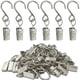 thumbnail image 1 of Ganchos para cortina de ducha Cateissary 50 piezas Plata, 1 of 6