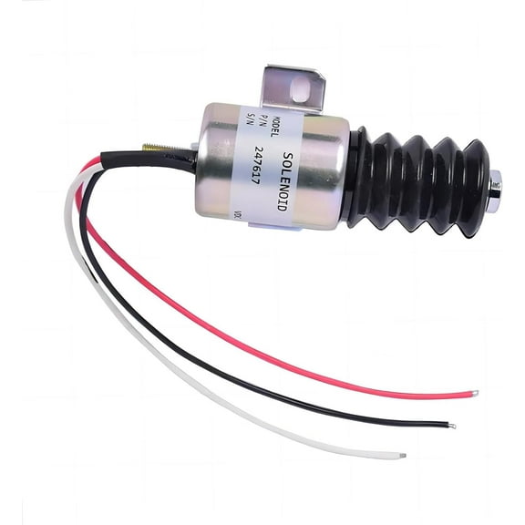 12V Fuel Shutoff Solenoid Valve 208454 Fits for Miller Trailblazer 302 Diesel Engine Bobcat 250