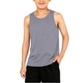 thumbnail image 3 of THDHVS Toddler Tank Tops Boys,Solid Color Round Neck Sleeveless Tank Top Casual Athletic Base Layer for Kids Boys Girls,Kids Tank Tops for Boys Gray 11-12 Years, 3 of 9