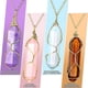 thumbnail image 4 of collares de cristal, piedras curativas, colgante espiritual, joyería de piedras preciosas naturales con cadena ajustable para mujeres y niñas, 4 of 5