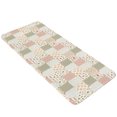 thumbnail image 2 of Entryway Runner Rug 19.7''x63'', Spring Floral Checkered Indoor Outdoor Front Door Mat with Non-Slip Rubber, Farmhouse Botanical Plaid Absorbent Runner Doormat for Hallway Kitchen Back Door Entrance, 2 of 9