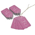 thumbnail image 3 of Inkdotpot Thank You For Celebrating With Me Birthday Bottle Tag Real Silver Foil Favor Hang Tags Pack Of 100, 3 of 6
