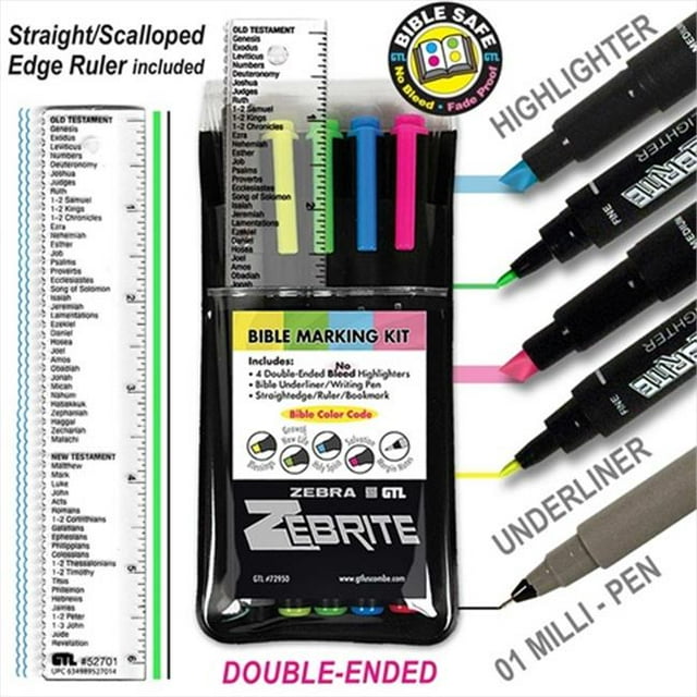 G T Luscombe 40279 Highlighter Bible Marking Kit