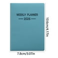thumbnail image 3 of PPgejGEK A7 Mini Daily Planner Notebook 2025, Pocket Organizer with 64 Sheets 128 Pages, Travel Diary for Work Study, 4.13 x 3.03 Inches Size, Easy to Carry Compact Design, 3 of 5