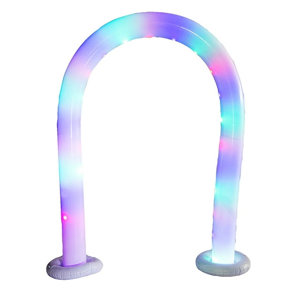 6 1/2 ft. Battery-Powered LED Inflatable Arch Decoration