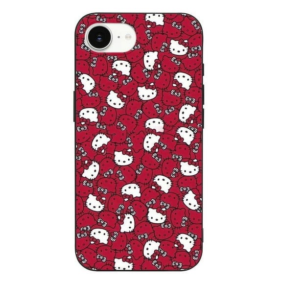 Melody Hello Kitty Compatible with iPhone 16 E Case Full Covered Soft Slim Rugged TPU Phone Case Shockproof Non-Slip Anti-Fingerprint Basic Cases Protection
