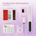 thumbnail image 2 of Cordless Electric Nail File Professional Rechargeable Electric Nail File with LED Display and 4 Adjustable Speeds for Manicure and Pedicure, 2 of 10