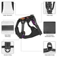 thumbnail image 4 of PUREYAH No-Pull Dog Harness, Adjustable Neon Pumpkin Autumn Fantasy Reflective Oxford Vest Pet Harness for Medium Dogs, 4 of 7