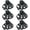 Black, variant on Big Claw Hair Clips for Thick Hair, 3.2" Matte Octopus Large Clips for Women and Girls, Strong Hold Jumbo Clips for All Hair Types, 6 Pack (Neutral)
