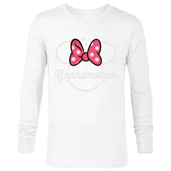 Disney Minnie Mouse Grandmother Head Icon Magic Mother’s Day - Long Sleeve T-Shirt for Men - Customized-White