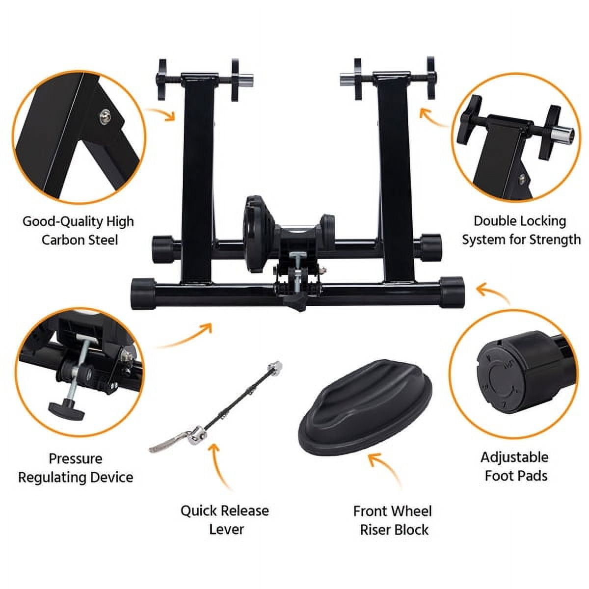 Alden Design Foldable Bike Trainer, 24km/h (Black)