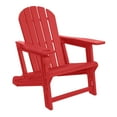 thumbnail image 5 of WestinTrends Azura No-Tools Outdoor HDPE Patio Adirondack Chair with Patio Ottoman, Red, 5 of 15
