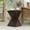 Natural, variant on EUROCO Outdoor Weight Concrete Side Table,Concrete Accent Table with Smooth Wood Grain Texture and Modern Prismatic Shape,Side Table for Patio, Garden or Balcony,Black