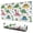 Dinosaur with ROAR, variant on Long Mouse Pads for Desk,Dinosaur with Rrrr Pattern Desk Mats on Top Of Desks, Desk Mouse Pad Extra Large with 3mm Non-Slip Base and Stitched Edge for Gaming,Office,Work,Home 31.5"x11.8"