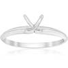Pompeii Engagement Ring Setting Four Prong Solitaire14K White Gold (,)