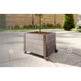thumbnail image 3 of Urbana 22" L x 18" W x 18" H Vinyl Planter with Wheels, Slate Gray, 3 of 10