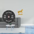 thumbnail image 2 of Reloj de pared con barra para gimnasio, estatua de caballo para culturismo, escultura de resina acrílica, reloj adecuado para gimnasio, hogar, oficina, 2 of 8