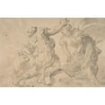 thumbnail image 2 of Paolo Pagani 24x17 Black Ornate Framed Double Matted Museum Art Print Titled: The Discovery of Romulus and Remus (1690-1700), 2 of 5