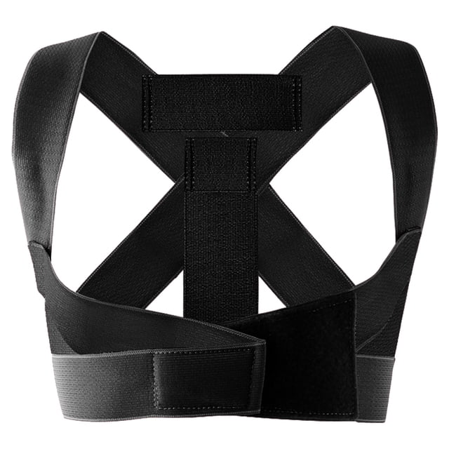 Corrector postural con soporte ajustable para la parte superior de la espalda y la clavícula para aliviar el dolor de cuello y hombros.