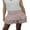 Pink, variant on Michellecmm Women's Shirred Mini Skirt A-Line Pointelle High Waist Layered Ruffle Skirt