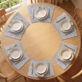 thumbnail image 2 of Unique Bargains Set of 6 Place Mat Faux Leather Table Placemats Washable Gray 19x12in, 2 of 7