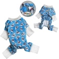 thumbnail image 2 of Klippo KBD084-XS Ultra Soft Plush Minky Silly Sharks Pajamas - Extra Small, 2 of 5