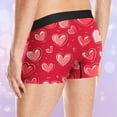 thumbnail image 6 of Jinhomg Mens Holiday Boxers Valentine'S Day Heart Printing Stretch Underwear for Men Breathable Comfortable Low Rise Trunk Underpants 90% off Clearance Sale Pink L, 6 of 8