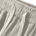 thumbnail image 6 of Yongwang Mens Big&Tall Corduroy Sweatpants Wide Leg Drawstring Elastic Waist Sweatpants Vintage Fashion Pants, 6 of 8