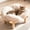White, variant on Elevated Bed Wooden, Couch , Sofa Flower for Indoor Cats, Raised Bed with Washable Cushion and Birch , Chair for Kitty and Puppy, Furniture (Colored)